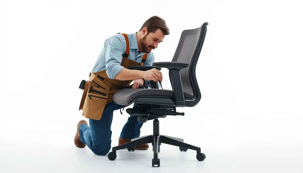 تعمیر صندلی اداری در محل توسط مسترچیر